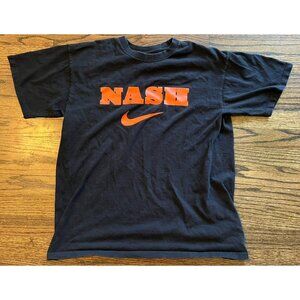 Vintage Nike Steve Nash Black Orange T-Shirt Size Medium Phoenix Suns 2000s
